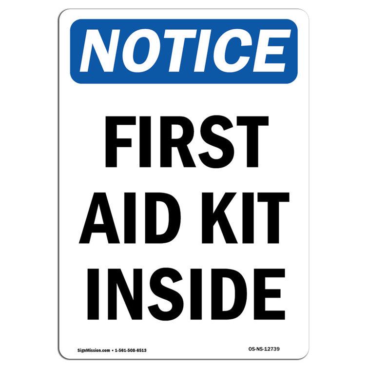 Signmission First Aid Kit Inside Sign Wayfair